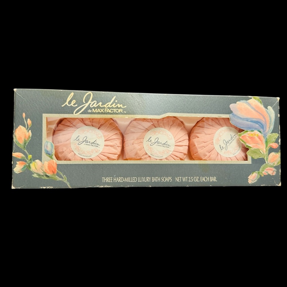 Max Factor Le Jardin de Max Factor Three Hand Milled Luxury Bath‎ Soaps Gift Set